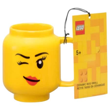 Lego Winking Girl Mug, 7.6 oz, Yellow, BPA Free 40460803